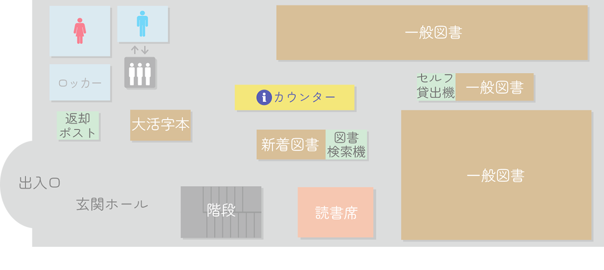 館内案内図 1F